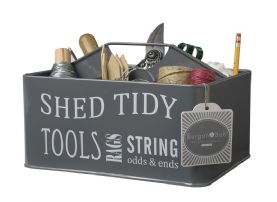 Grey Enamelware Shed Tidy